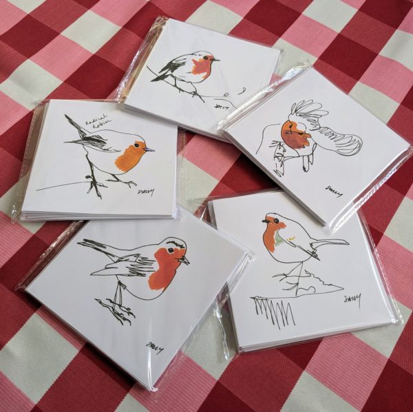 Robins - Set of 5 Cards